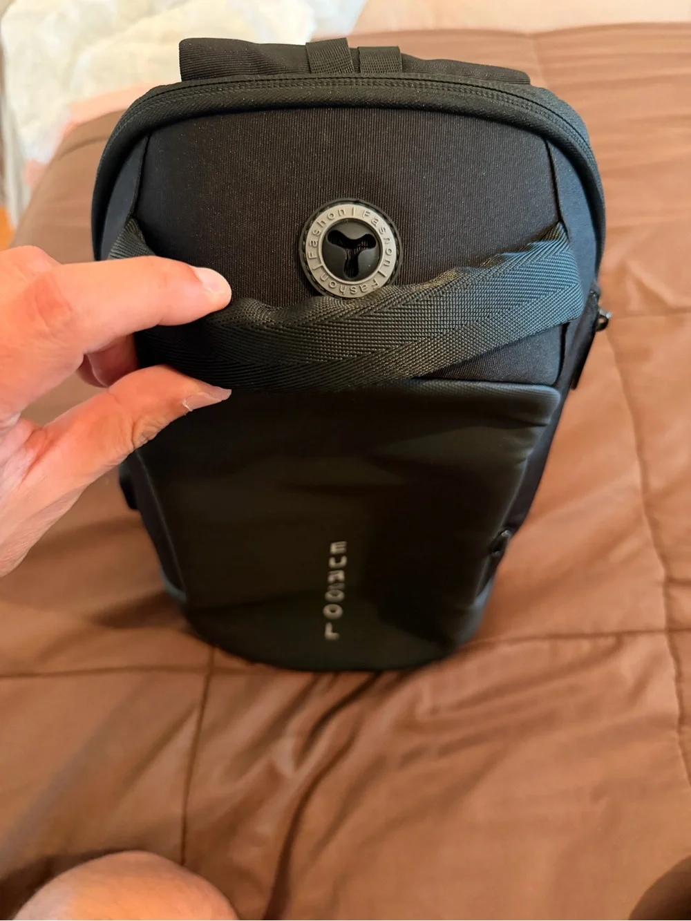 Black Men’s Anti-Theft Backpack